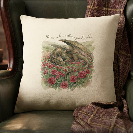 Forever in Love with Imagined Worlds - Square Canvas Pillow