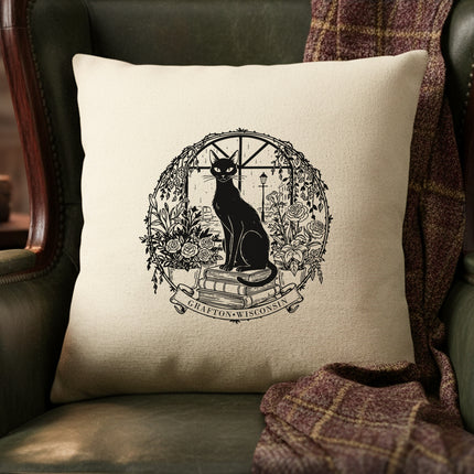 Black Cat Boutique - Custom Square Canvas Pillow