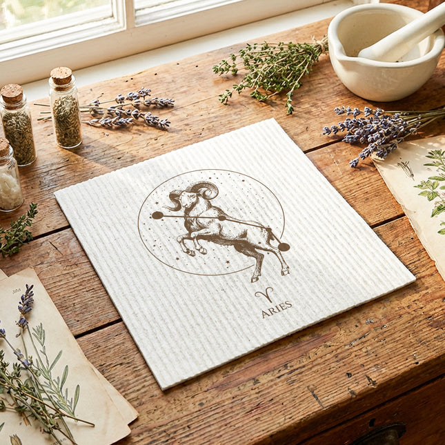 Vintage Zodiac Constellations - Swedish Dish Cloth