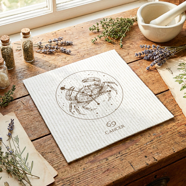 Vintage Zodiac Constellations - Swedish Dish Cloth