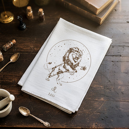 Vintage Zodiac Constellations - Cotton Tea Towel