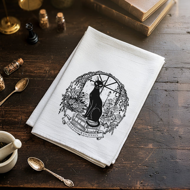 Black Cat Boutique - Custom Cotton Tea Towel