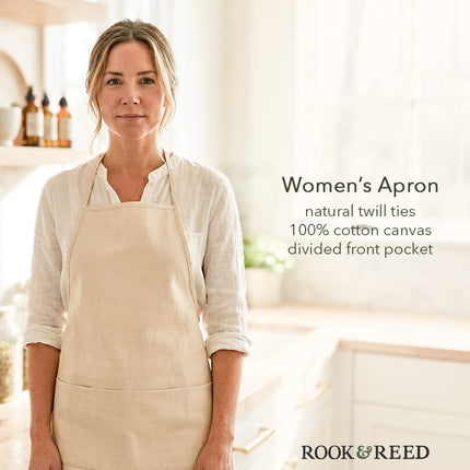 Snuggling Foxes Pencil Illustration - Women's Apron