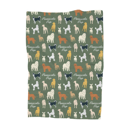 Location Pup - Custom Waffle Weave Towel