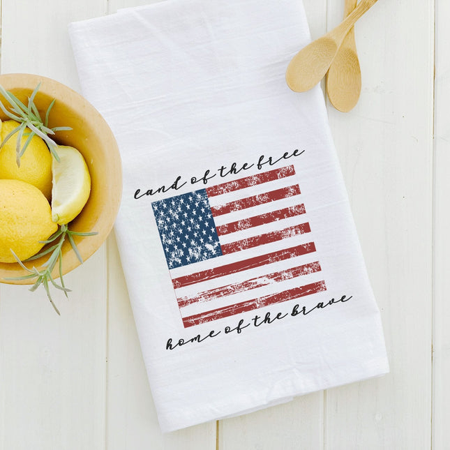 American Flag - Cotton Tea Towel