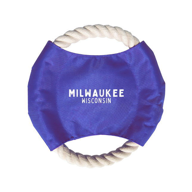 Two Color City - Custom Pet Rope Disc Frisbee