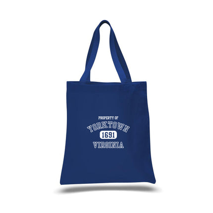 Vintage Varsity, Property of - Custom Canvas Tote w/ Webbing Handles