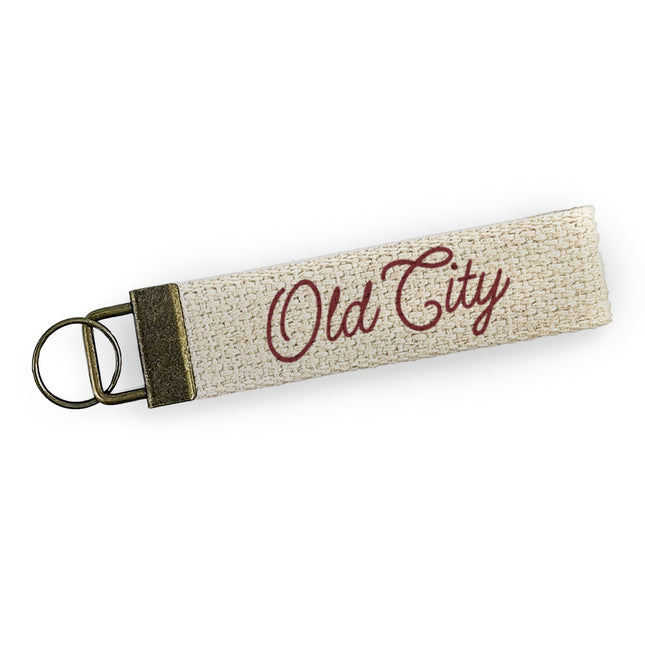 Historic Neighborhood - Custom Canvas Key Fob