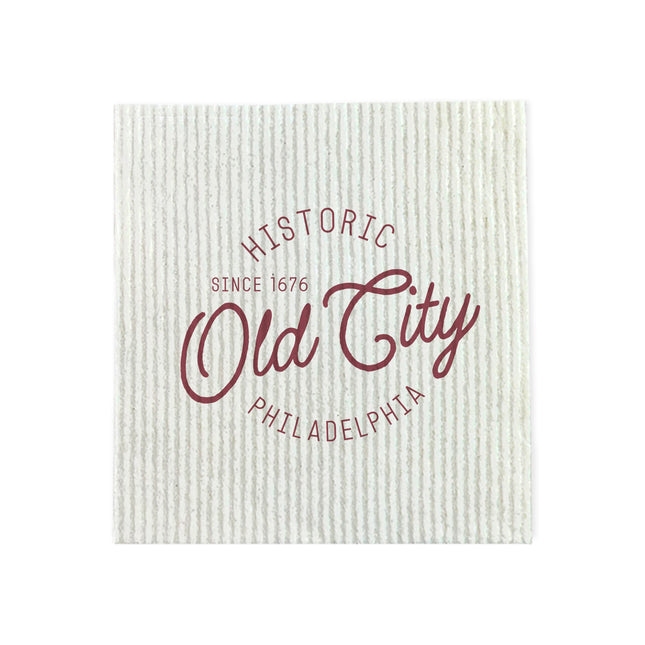 Historic Neighborhood - Custom Swedish Dish Cloth
