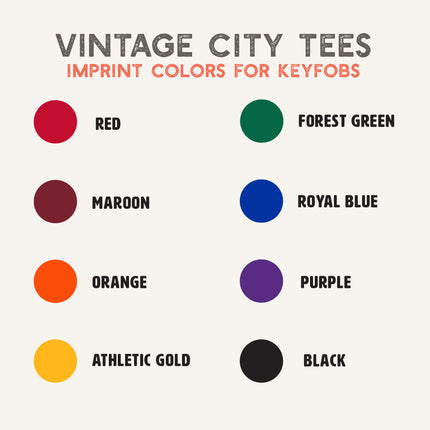 City Athletics - Custom Canvas Key Fob