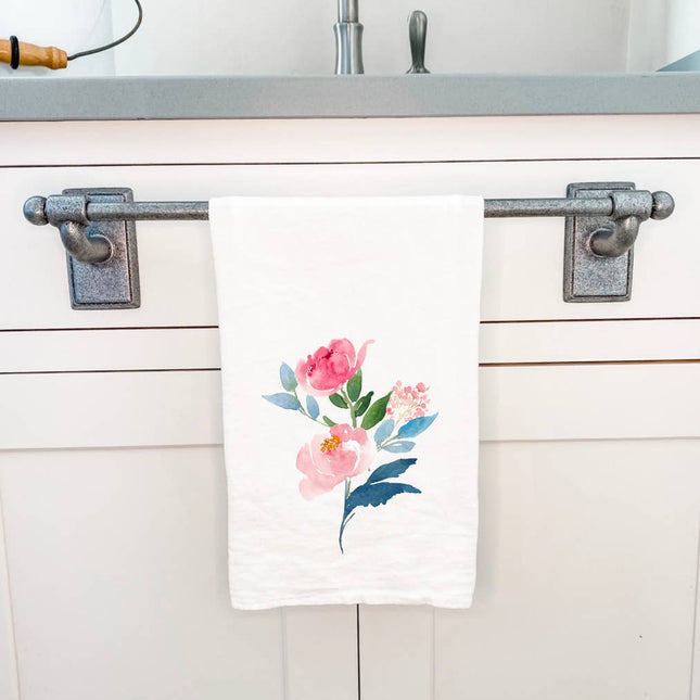 Peony Stems - Cotton Tea Towel