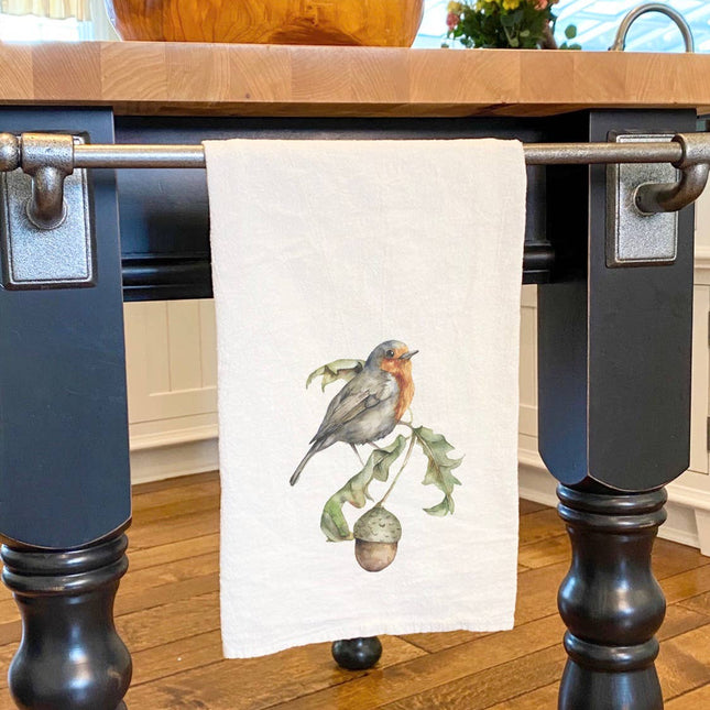 Robin and Acorn - Customizable Cotton Tea Towel