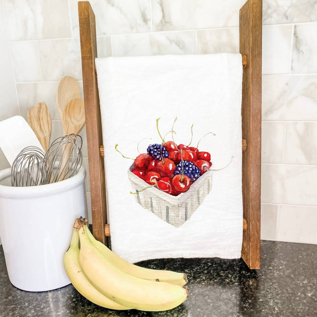 Quart of Berries - Customizable Cotton Tea Towel