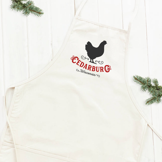 Vintage Icon (Chicken) City/State - Custom Women's Apron