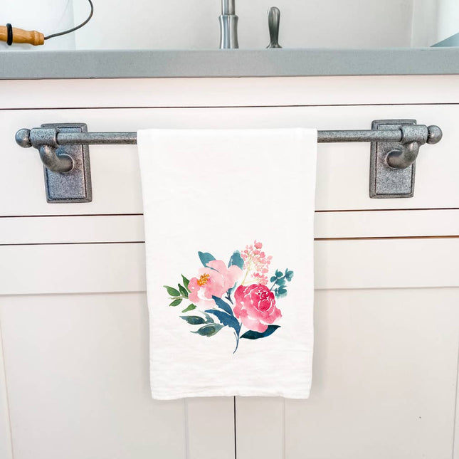 Peonies - Cotton Tea Towel