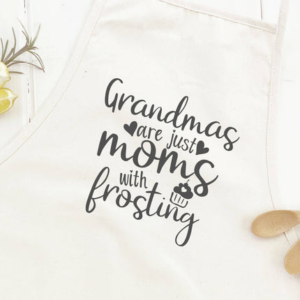 Grandmas Moms with Frosting - Women's Apron