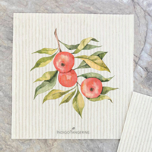 Apples on a Branch, Picked Apples - 2pk Swedish Dish Cloth