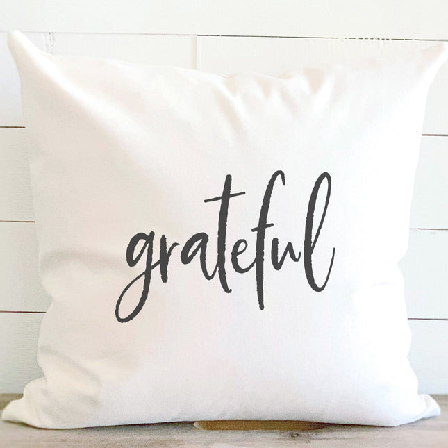 Grateful - Square Canvas Pillow